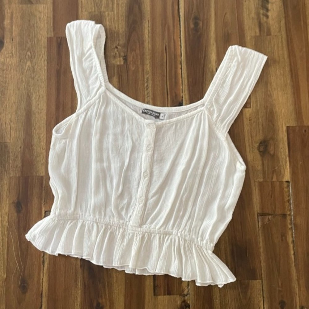 White Crop Top